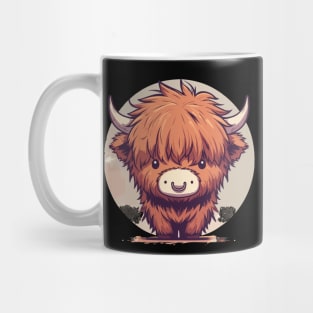 Kawaii Scottish Hairy Highland Cow Mug